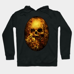 SKULL SAKURA FLOWERS ONLY BLACK Hoodie